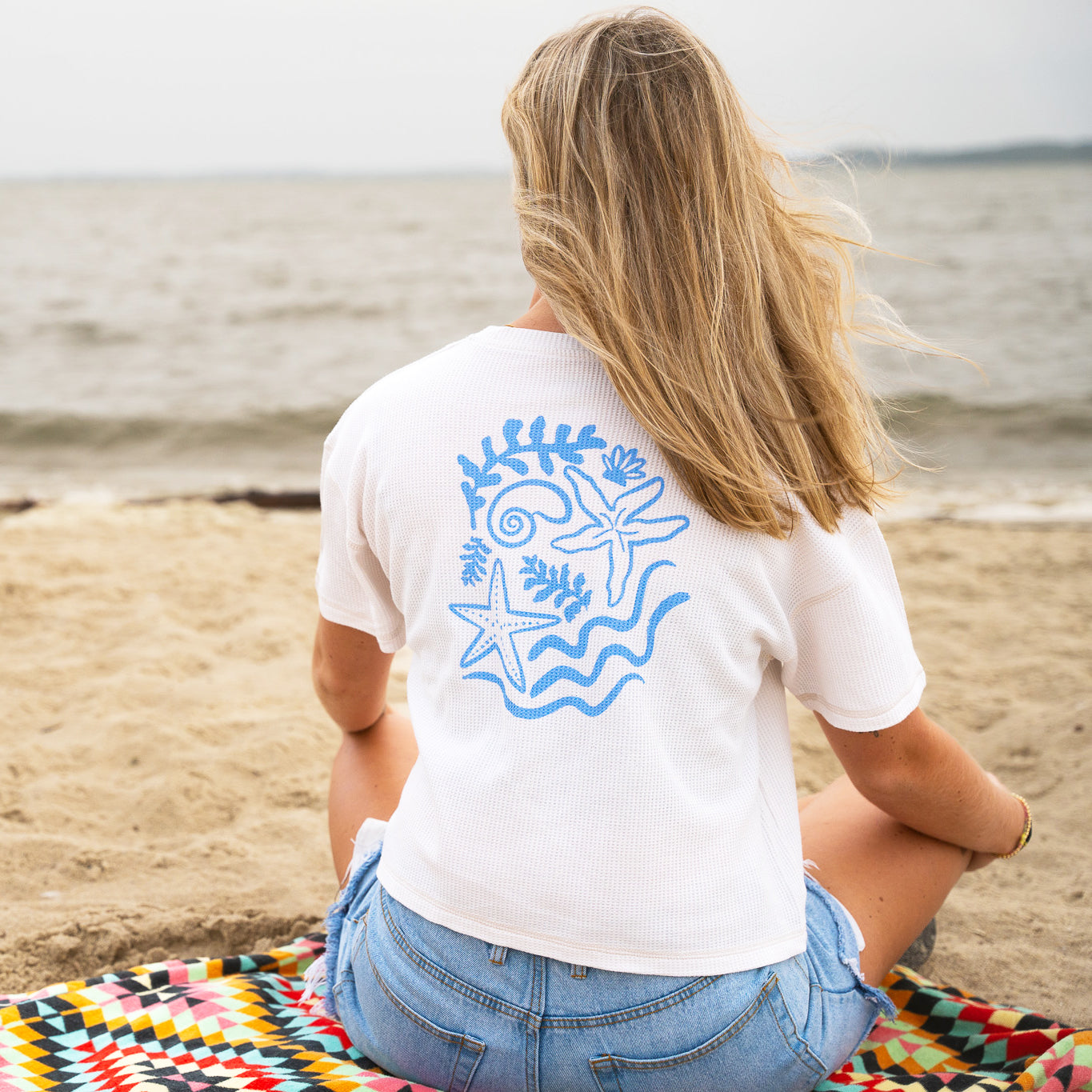 Cape Life Sea Shells Waffle Midi