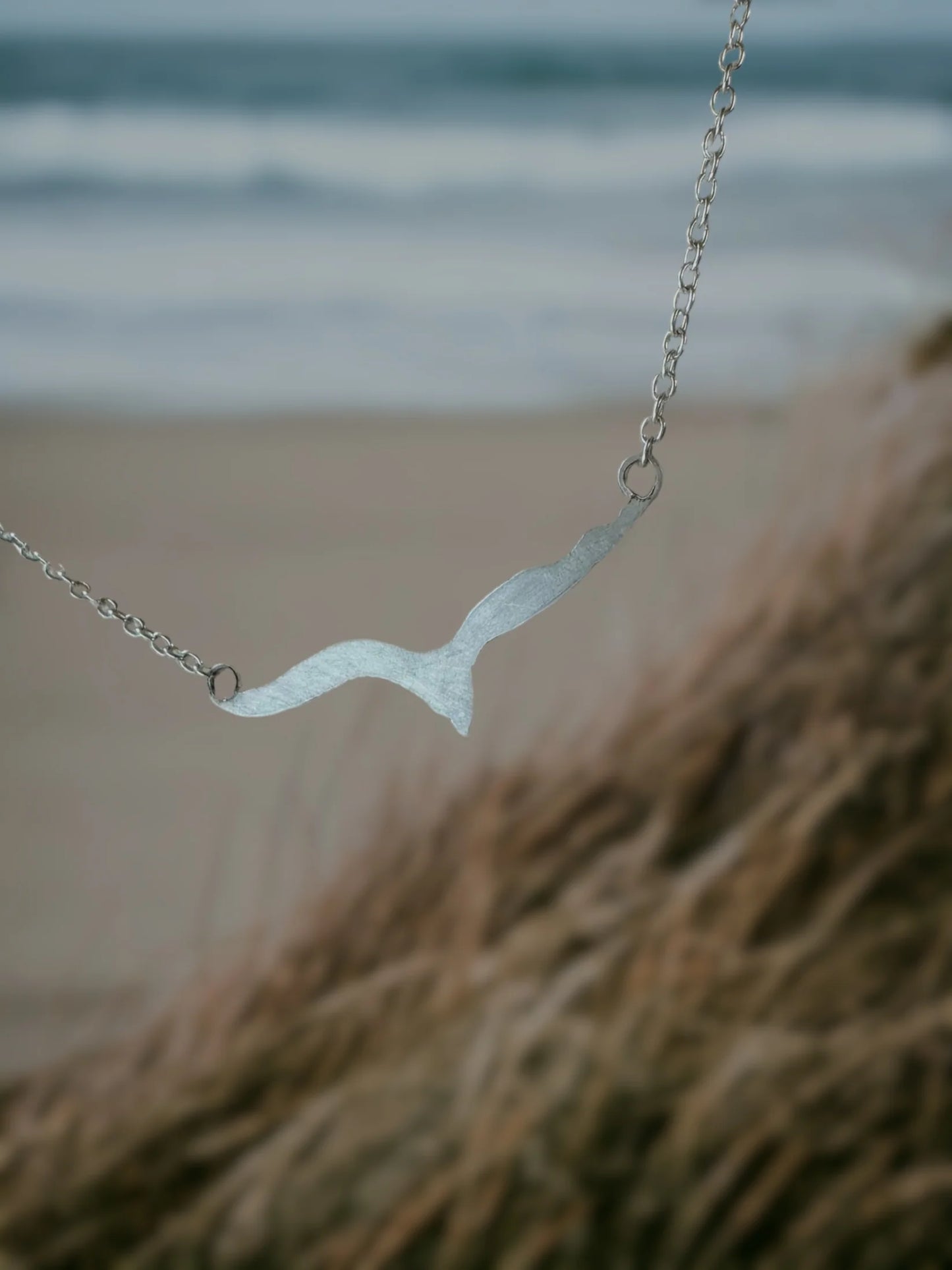 Cape Gazette x Bronze Anchor Studios Seagull Necklace