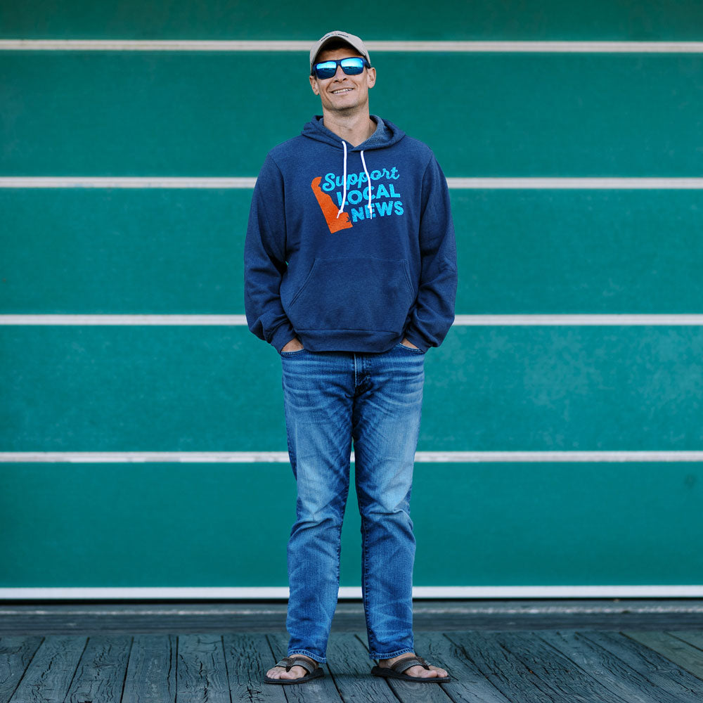 Support Local News Fleece Pullover Hoodie