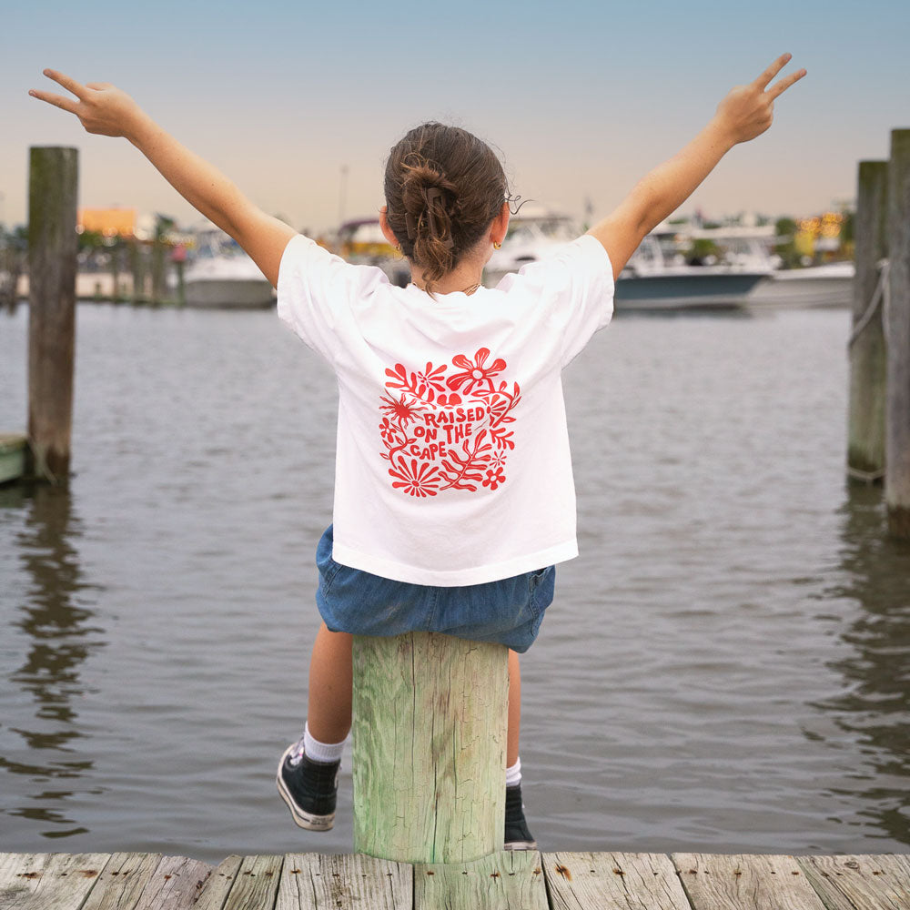 Cape Life "Raised on the Cape" Flora & Fauna Youth Tee